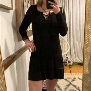 About A Girl, Longsleeve Black Dress